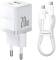 Миниатюра Baseus 1xUSB-C 20W + 1xUSB white + cable USB-C to USB-C 6 P10111608213-01, фото 1