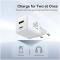 Миниатюра Baseus 1xUSB-C 20W + 1xUSB white + cable USB-C to USB-C 6 P10111608213-01, фото 7