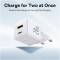 Миниатюра Baseus Palm Fast Charger C+U 20W moon white P10111608213-00, фото 6