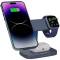 Миниатюра Canyon wireless charger HEXAGON WCS-310 3in1 DarkGrey/Blu CNS-WCS310DGBL, фото 7