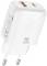 Миниатюра XO 1xUSB-C PD20W + 1xUSB QC3.0 White L158.white, фото 1
