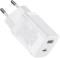 Миниатюра Baseus 1xUSB-C 30W + 1xUSB white CCSUPP-E02, фото 1