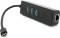 Миниатюра VOLTRONIC USB-C to 3xUSB 3.0 + RJ45 1000Mbps black YT-TCA3H3+Et-W, фото 1