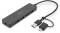 Миниатюра Digitus USB-C + USB-A to 4xUSB-A 0.2m black DA-70235, фото 1