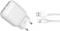 Миниатюра XO 2xUSB 2.4A + cable USB to Lightning white L78-L-WH, фото 1