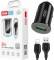 Миниатюра XO USB QC3.0 18W + cable USB to Lightning black TZ12-L-BK, фото 2