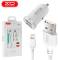 Миниатюра XO 2xUSB 2.1A + cable USB to Lightning white TZ08-L-WH, фото 4