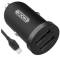 Миниатюра XO 2xUSB 2.1A + cable USB to Lightning black TZ08-L-BK, фото 3