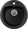 Миниатюра GRANADO RONDA black shine з сифоном (470*490mm.) gr2201, фото 1