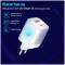 Миниатюра Promate USBC PD25W + USBA QC3.0 18W White powerport-25ac.white, фото 7