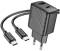 Миниатюра HOCO CS23A USB-C PD30W + 1xUSB QC3.0 + cable USB-C to U 6942007609968, фото 1