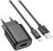 Миниатюра HOCO C134A Solid USB + cable USB to Lightning Black 6942007621311, фото 1