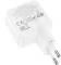 Миниатюра HOCO C111A Lucky 1xUSB-C PD30W + 1xUSB QC3.0 White 6931474790866, фото 3