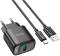 Миниатюра HOCO C140A Smart USB QC3.0 + cable USB to USB-C Black 6942007627825, фото 1