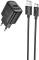 Миниатюра HOCO C140A Smart USB QC3.0 + cable USB to USB-C Black 6942007627825, фото 2