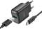 Миниатюра HOCO C140A Smart USB QC3.0 + cable USB to USB-C Black 6942007627825, фото 3