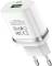 Миниатюра HOCO C12Q Smart USB QC3.0 + cable USB to USB-C 18W Whit 6931474716309, фото 3