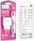 Миниатюра HOCO C106A Leisure USB + cable USB to USB-C 10.5W White 6931474783912, фото 7