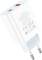 Миниатюра HOCO C97A 1xUSB-C PD20W + 1xUSB QC3.0 White 6931474766076, фото 3
