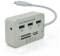 Миниатюра VOLTRONIC USB-C 3xUSB 3.0 + Card Reader 0.2m white YT-TCA3H3+CR-W, фото 1