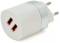 Миниатюра Ikaku KSC-181 2xUSB 2.4A White KSC-181-JUNENG, фото 1