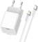 Миниатюра ColorWay C101D GaN Mini 20W PD PPS USB-C + cable USB-C to L CW-CHS059PDL-WT, фото 2