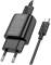 Миниатюра HOCO C134A USB + cable USB to USB-C 2.4A black 6942007621359, фото 3