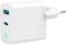 Миниатюра Gembird 1хUSB-A (QC3.0 18W) + 1xType-C (PD 65W) white TA-UC-PDQC65L-W-01, фото 1