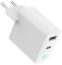 Миниатюра Gembird 1хUSB-A (QC3.0 18W) + 1xType-C (PD 65W) white TA-UC-PDQC65L-W-01, фото 4