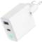 Миниатюра Gembird 1хUSB-A (QC3.0 18W) + 1xType-C (PD 65W) white TA-UC-PDQC65L-W-01, фото 5