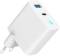 Миниатюра Gembird 1хUSB-A (QC3.0 18W) + 1xType-C (PD 65W) white TA-UC-PDQC65L-W-01, фото 6
