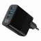 Миниатюра Gembird 2хUSB-A (QC3.0 18W) + 1хType-C (PD20W) LCD black TA-UC-PDQC30LCD-BK-02, фото 3