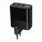 Миниатюра Gembird 2хUSB-A (QC3.0 18W) + 1хType-C (PD20W) LCD black TA-UC-PDQC30LCD-BK-02, фото 7