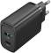 Миниатюра Vention 2xUSB 38W (USB-C+USB-A) PD+QC3.0 black FBIB0-EU, фото 1