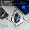 Миниатюра Promate powerport-45 2xUSB-C PD + USB-A QC 45W Black powerport-45.black, фото 3