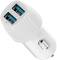 Миниатюра Promate voltrip-duo 2xUSB Car Charger 17W White voltrip-duo.white, фото 1