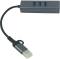 Миниатюра Dynamode USB 3.0 Type-C/Type-A to RJ45 Gigabit Lan, 3*USB 3 DM-AD-GLAN-U3, фото 3