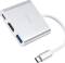 Миниатюра HOCO USB-C to USB3.0+HDMI+PD HB14 Silver 6931474725790, фото 2