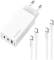 Миниатюра ColorWay GaN Mini 65W PD Port PPS USB (USB-2C1A) cable Type CW-CHS058PDCL-WT, фото 1