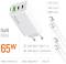 Миниатюра ColorWay GaN Mini 65W PD Port PPS USB (USB-2C1A) cable Type CW-CHS058PDCL-WT, фото 7