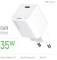Миниатюра ColorWay GaN Mini 35W PD Port PPS USB-C white CW-CHS056PD-WT, фото 7