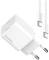 Миниатюра ColorWay GaN Mini 30W PD Port PPS USB-C white + cable Type- CW-CHS054PDC-WT, фото 2
