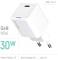 Миниатюра ColorWay GaN Mini 30W PD Port PPS USB-C white CW-CHS054PD-WT, фото 7