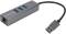Миниатюра Cabletime USB 3.0 to 3xUSB 3.0 + RJ45 0.15m CA913374, фото 1