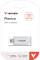 Миниатюра Verbatim 128GB Plectra White USB-C 30229, фото 2