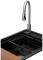 Миниатюра GRANADO Basic Artes black shine (+ змішувач Campo LUX inox ksg1101, фото 2