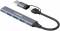 Миниатюра Canyon USB-C/A 4-in-1 1xUSB 3.0 + 3xUSB 2.0 gray CNS-TDS02G, фото 2