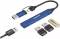 Миниатюра Canyon hub DS-02 4in1 USB-A/C Blue CNS-TDS02BL, фото 3