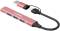 Миниатюра Canyon hub DS-02 4in1 USB-A/C Pink CNS-TDS02P, фото 2