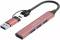 Миниатюра Canyon hub DS-02 4in1 USB-A/C Pink CNS-TDS02P, фото 4